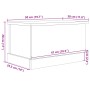 Caja de almacenamiento Negro Roble 50x30x28 cm Madera elaborada von , Aufbewahrungskisten - Ref: Foro24-862825, Preis: 43,68 ...