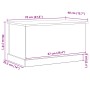Caja de Almacenamiento Negro de Roble 70x40x38 cm de Madera Ingenierizada by , Storage trunks - Ref: Foro24-862826, Price: 67...