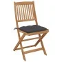 Klappbare Gartenstühle, 6 Stück, massives Akazienholz und Kissen von vidaXL, Gartenstühle - Ref: Foro24-3075009, Preis: 325,3...