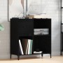 Armario de discos  Negro Roble 84,5x38x89 cm Madera elaborada | Foro24.es | Tu tienda online para hogar, jardín y más Foro24.es