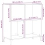 Armario de discos  Negro Roble 84,5x38x89 cm Madera elaborada | Foro24.es | Tu tienda online para hogar, jardín y más Foro24.es
