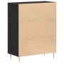 Aparador Negro Roble 69,5x34x90 cm Madera Ingenierizada de , Aparadores - Ref: Foro24-862872, Precio: 94,27 €, Descuento: %