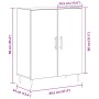 Aparador Negro Roble 69,5x34x90 cm Madera Ingenierizada de , Aparadores - Ref: Foro24-862872, Precio: 94,27 €, Descuento: %