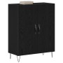 Aparador Negro de Roble 69,5x34x90 cm Madera Elaborada de , Aparadores - Ref: Foro24-862873, Precio: 94,85 €, Descuento: %
