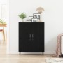 Aparador Negro de Roble 69,5x34x90 cm Madera Elaborada de , Aparadores - Ref: Foro24-862873, Precio: 94,85 €, Descuento: %