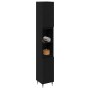 Armario de baño Negro Roble 30x30x190 cm Madera de ingeniería by , Bathroom furniture - Ref: Foro24-862881, Price: 90,88 €, D...