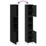Armario de Baño Negro Roble 30x30x190 cm Madera Ingenierizada von , Badezimmermöbel - Ref: Foro24-862882, Preis: 87,52 €, Rab...
