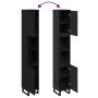 Gabinete de baño Negro Roble 30x30x190 cm Madera elaborada von , Badezimmerwaschtische - Ref: Foro24-862883, Preis: 91,02 €, ...