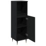 Cabinet de Baño Negro Roble 30x30x100 cm Madera Ingenierizada von , Badezimmermöbel - Ref: Foro24-862884, Preis: 60,02 €, Rab...