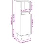 Cabinet de Baño Negro Roble 30x30x100 cm Madera Ingenierizada von , Badezimmermöbel - Ref: Foro24-862884, Preis: 60,02 €, Rab...