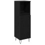 Armario de baño Negro Roble 30x30x100 cm Madera elaborada de , Muebles de baño - Ref: Foro24-862885, Precio: 60,42 €