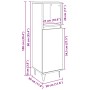 Armario de baño  Negro Roble 30x30x100 cm Madera elaborada | Foro24.es | Tu tienda online para hogar, jardín y más Foro24.es