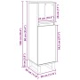 Armario de Baño Negro Roble 30x30x100 cm Madera Elaborada by , bathroom vanities - Ref: Foro24-862886, Price: 61,20 €, Discou...