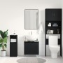 Gabinete de lavabo para baño  Negro Roble 58x33x60 cm Madera elaborada | Foro24.es | Tu tienda online para hogar, jardín y más Foro24.es