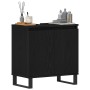 Armario de lavabo Negro Roble 58x33x60 cm Madera elaborada de , Muebles de baño - Ref: Foro24-862889, Precio: 61,60 €, Descue...
