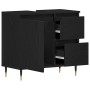 Cabinet de lavabo Negro Roble 65x33x60 cm Madera elaborada by , bathroom vanities - Ref: Foro24-862890, Price: 78,65 €, Disco...