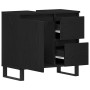 mueble de baño en negro de roble 65x33x60 cm de madera elaborada von , Badezimmermöbel - Ref: Foro24-862892, Preis: 93,85 €, ...