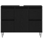 Mueble para lavabo de baño Negro Roble 80x33x60 cm Madera elaborada von , Badezimmermöbel - Ref: Foro24-862894, Preis: 113,90...