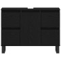 mueble de baño lavabo negro roble 80x33x60 cm madera elaborada by , bathroom vanities - Ref: Foro24-862895, Price: 120,07 €, ...