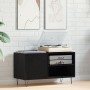 Gabinete para discos Negro Roble 84,5x38x48 cm Madera elaborada de , Almacenamiento para CD y DVD - Ref: Foro24-862897, Preci...