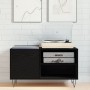 Gabinete para discos Negro Roble 84,5x38x48 cm Madera elaborada de , Almacenamiento para CD y DVD - Ref: Foro24-862897, Preci...
