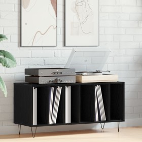 Armario de Registros Negro Roble 100x38x48 cm Madera Elaborada by , CD and DVD storage - Ref: Foro24-862904, Price: 91,51 €, ...