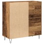 Gabinete de medios Roble artesanal 84.5x38x90 cm Madera aglomerada de , Almacenamiento para CD y DVD - Ref: Foro24-862912, Pr...