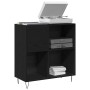 Armario para Registros en Roble Negro 84.5x38x90 cm de , Almacenamiento para CD y DVD - Ref: Foro24-862913, Precio: 101,81 €,...