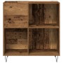 Gabinete de medios Roble artesanal 84.5x38x90 cm Madera aglomerada de , Almacenamiento para CD y DVD - Ref: Foro24-862912, Pr...