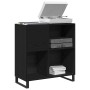 Armario de Discos Roble Negro 84.5x38x90 cm Madera de Calidad de , Almacenamiento para CD y DVD - Ref: Foro24-862916, Precio:...