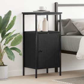 Cabinet de Cama Negro Roble 41x31x80 cm Madera Elaborada von , Nachttische - Ref: Foro24-862917, Preis: 49,43 €, Rabatt: %