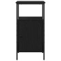 Mesas de Noche 2 pcs Negro Roble 41x31x80 cm Madera de ingeniería de , Mesitas de noche - Ref: Foro24-862918, Precio: 88,79 €...