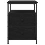 Mesa de Noche Negro Roble 44x45x60 cm Madera Ingenierizada y Acero de , Mesitas de noche - Ref: Foro24-862921, Precio: 74,50 ...