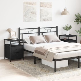 Mesitas de Noche 2 pcs Negro Roble 44x45x60 cm Madera Elaborada von , Nachttische - Ref: Foro24-862922, Preis: 132,53 €, Raba...