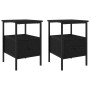 Cajones de Noche 2 pcs Roble Negro 34x36x50 cm Madera Elaborada von , Nachttische - Ref: Foro24-862924, Preis: 87,13 €, Rabat...