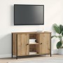 mueble de TV Negro Roble 101x35x65 cm Madera Técnica y Acero de , Muebles TV - Ref: Foro24-862926, Precio: 93,38 €, Descuento: %