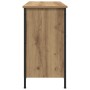 mueble de TV Negro Roble 101x35x65 cm Madera Técnica y Acero de , Muebles TV - Ref: Foro24-862926, Precio: 93,38 €, Descuento: %