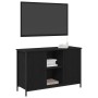 Cabinet para TV Roble Negro 101x35x65 cm Madera Elaborada y Acero von , TV-Möbel - Ref: Foro24-862927, Preis: 98,57 €, Rabatt: %
