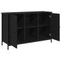 Cabinet para TV Roble Negro 101x35x65 cm Madera Elaborada y Acero von , TV-Möbel - Ref: Foro24-862927, Preis: 98,57 €, Rabatt: %