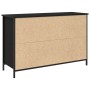 Cabinet para TV Roble Negro 101x35x65 cm Madera Elaborada y Acero von , TV-Möbel - Ref: Foro24-862927, Preis: 98,57 €, Rabatt: %