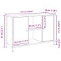 Cabinet para TV Roble Negro 101x35x65 cm Madera Elaborada y Acero von , TV-Möbel - Ref: Foro24-862927, Preis: 98,57 €, Rabatt: %