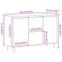 Aparador Negro de Roble 101,5x35x70 cm de Madera Elaborada de , Aparadores - Ref: Foro24-862934, Precio: 118,28 €, Descuento: %