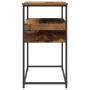 Mesa Consola Madera Vieja 75x40x75 cm Madera Ingenierizada y Acero de , Mesas auxiliares - Ref: Foro24-862936, Precio: 77,29 ...