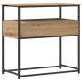 Mesa Consola Artisan Roble 75x40x75 cm Madera Compuesta y Acero de , Mesas auxiliares - Ref: Foro24-862937, Precio: 77,82 €, ...