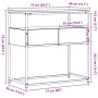 Mesa Consola Madera Vieja 75x40x75 cm Madera Ingenierizada y Acero de , Mesas auxiliares - Ref: Foro24-862936, Precio: 77,29 ...