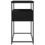 Mesa Consola Negro Roble 75x40x75 cm Madera Ingenierizada y Acero de , Mesas auxiliares - Ref: Foro24-862938, Precio: 81,74 €...