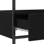 Mesa Consola Negro Roble 75x40x75 cm Madera Ingenierizada y Acero de , Mesas auxiliares - Ref: Foro24-862938, Precio: 81,74 €...