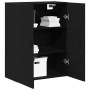 Armario de Pared Negro Roble 69,5x34x90 cm Madera Elaborada de , Aparadores - Ref: Foro24-862939, Precio: 90,06 €, Descuento: %