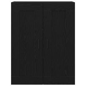 Armario de Pared Negro Roble 69,5x34x90 cm Madera de , Aparadores - Ref: Foro24-862951, Precio: 82,56 €, Descuento: %