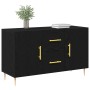 Consola Negra de Roble 100x36x60 cm en Madera Ingeniería de , Aparadores - Ref: Foro24-862957, Precio: 122,46 €, Descuento: %